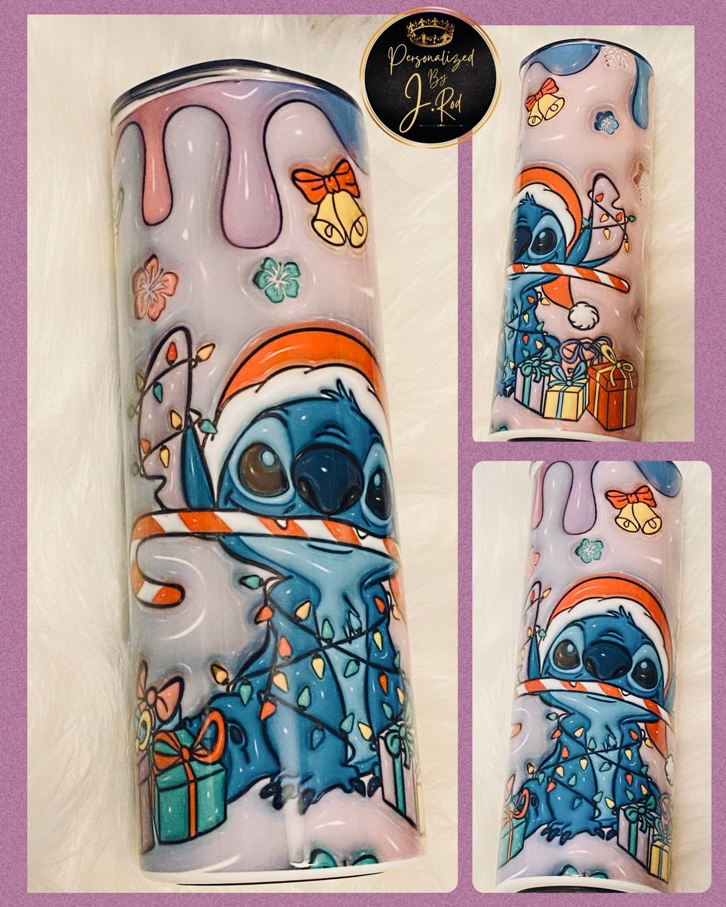 Stitch Christmas Stainless Steel Tumbler