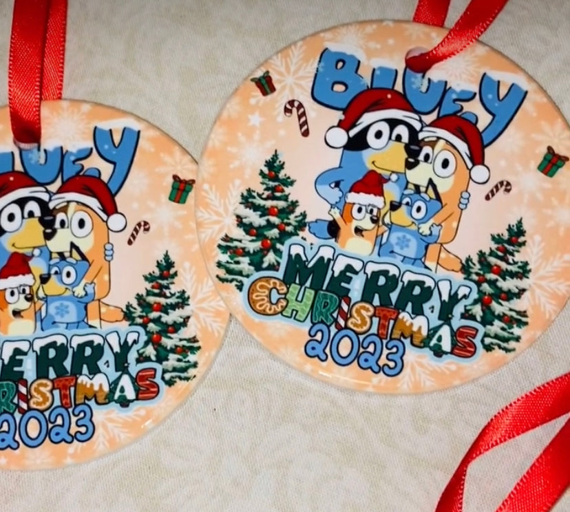 Bluey Ceramic Ornament