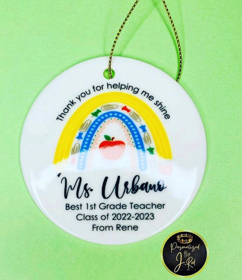 Teacher Ceramic Ornament