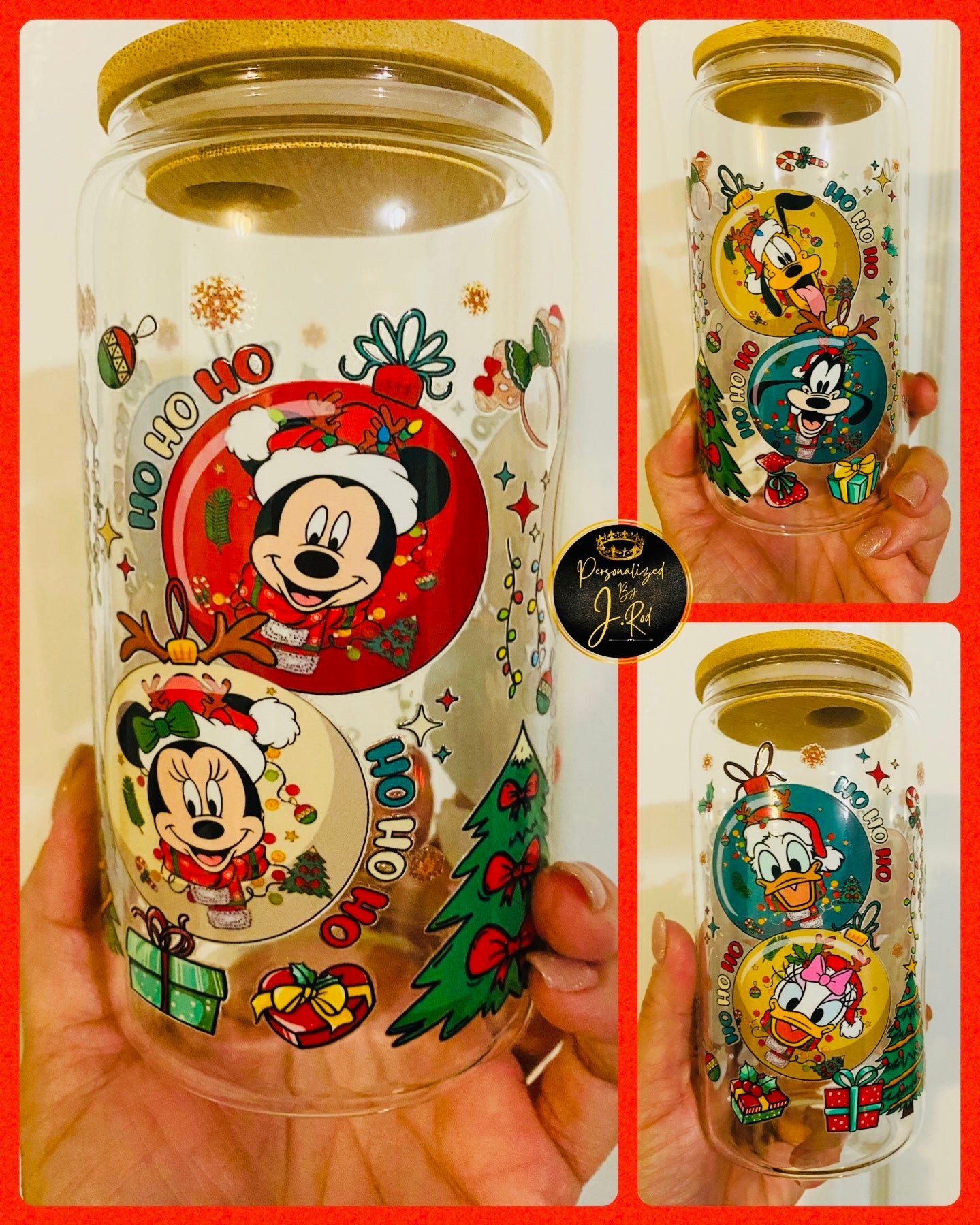 Christmas Glass Libby Cup