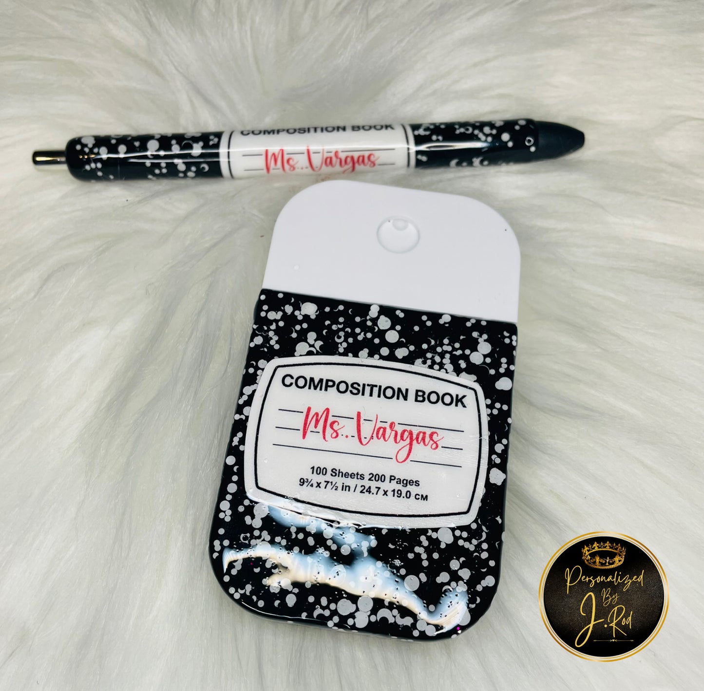 Composition Notebook Style Spray Hand Sanitizer
