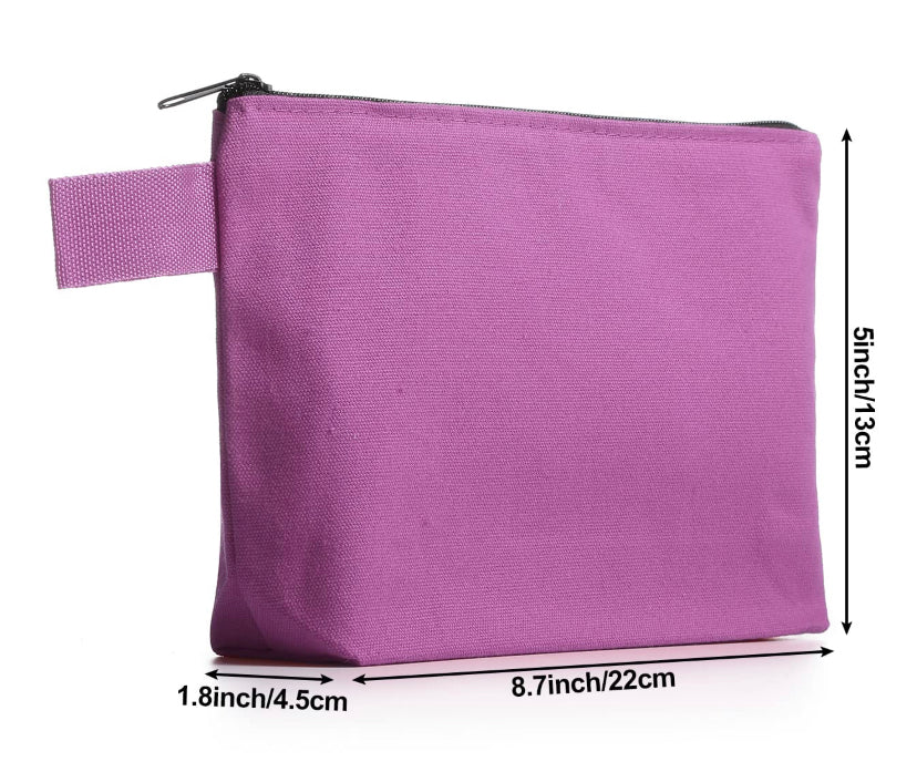 Custom Canvas Make Up Bag