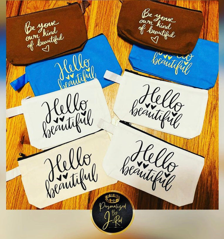 Custom Canvas Make Up Bag