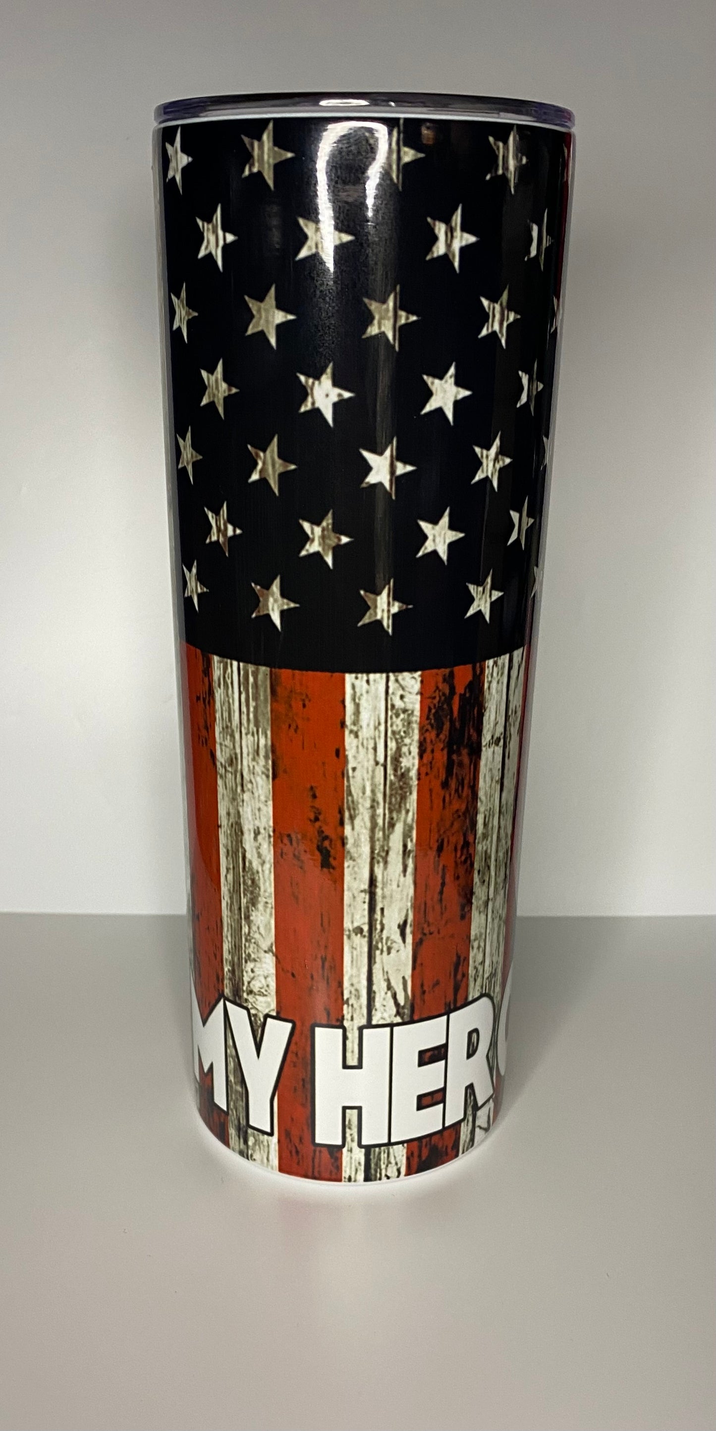 American Flag Tumbler