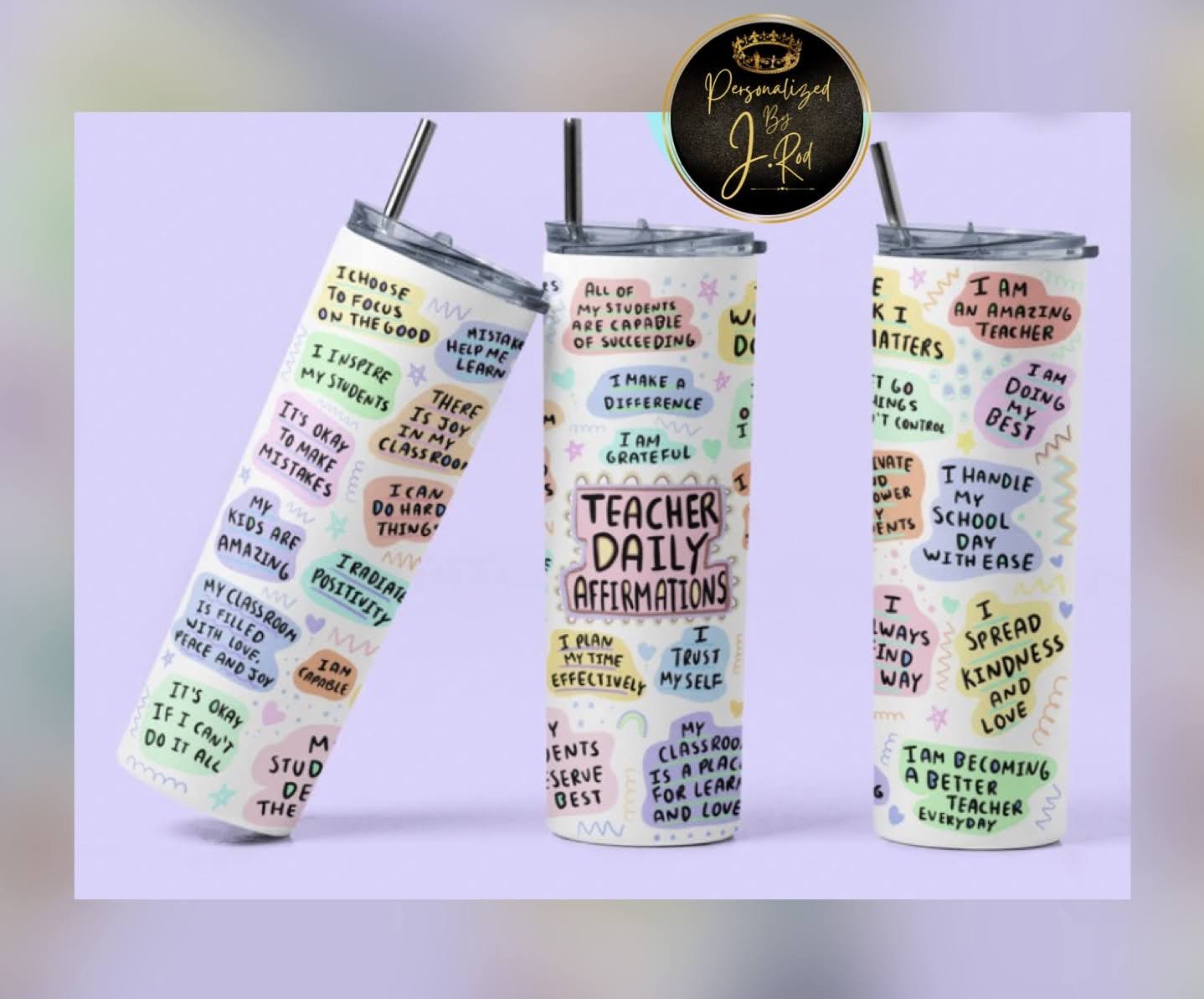 Teacher Daily Affirmation Tumbler