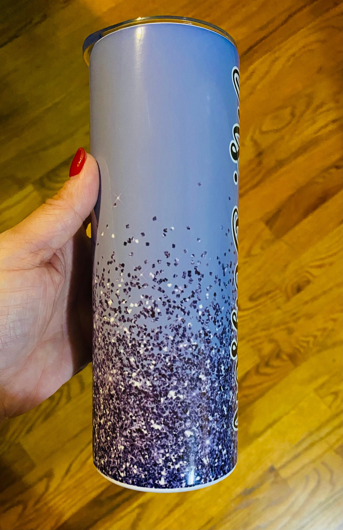 Personalized Purple Tumbler