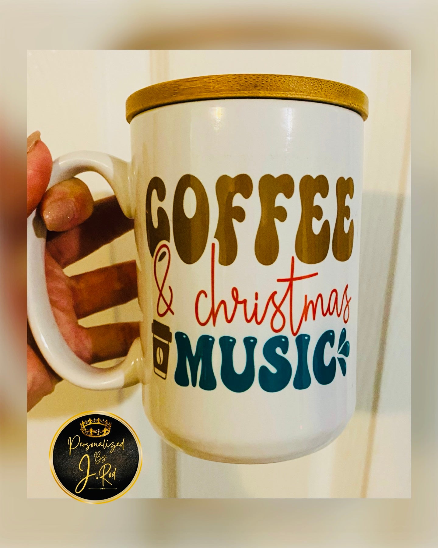 Coffee & Christmas Music festive mug