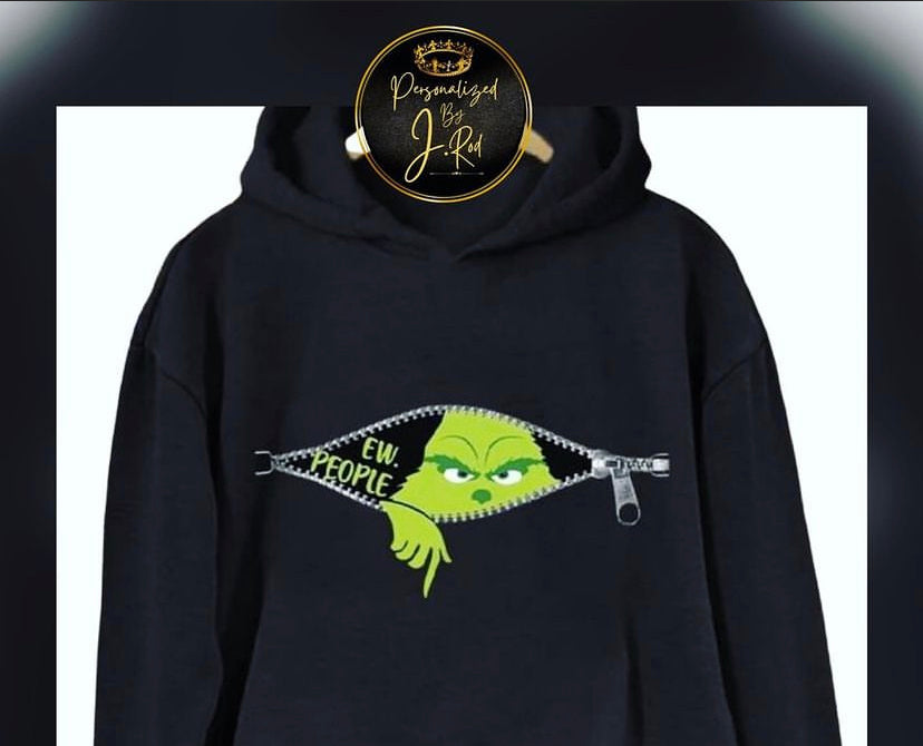Grinch “Ew People” hooded sweatshirt