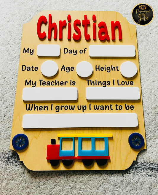 Back To School Wooden Sign