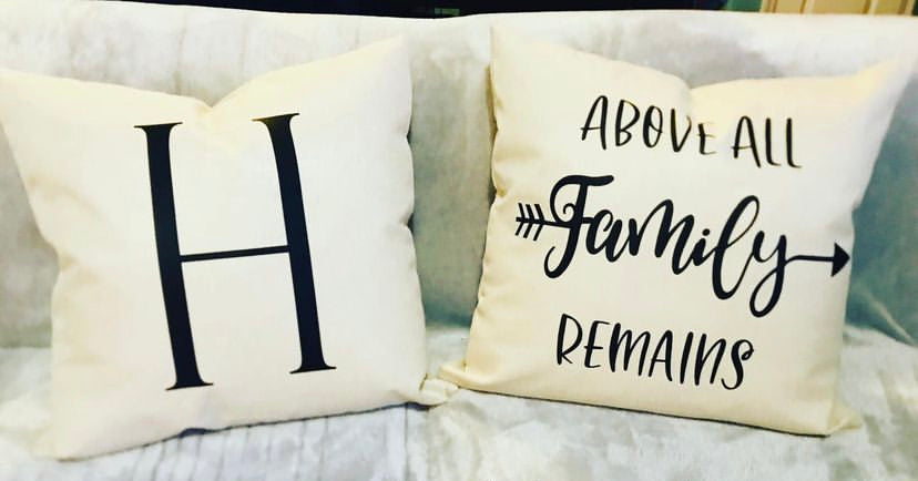 Above All Family Remains Throw Pillow