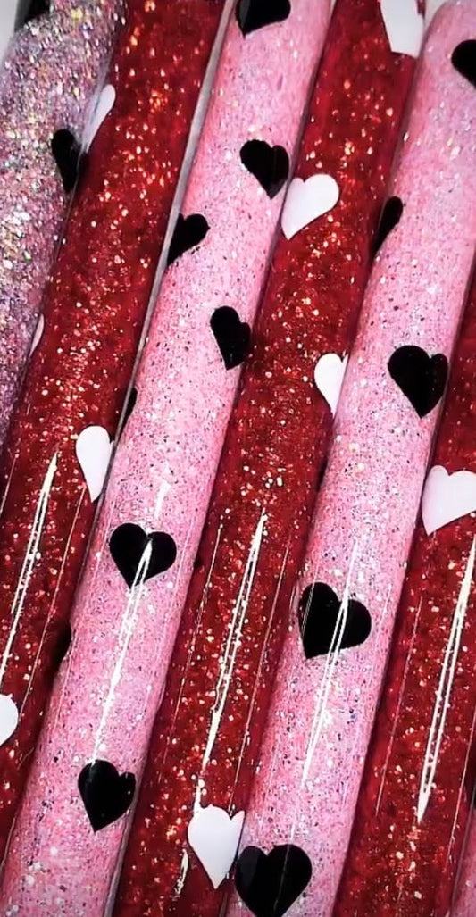 Valentines Day Heart Glitter Pens